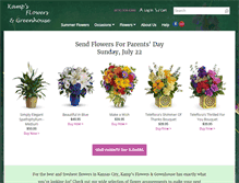 Tablet Screenshot of kampsflowers.com